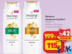 PANTENE ŞAMPUAN ÇEŞİTLERİ 625 ML